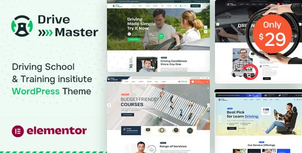 Drive Master Driving School WordPress Theme