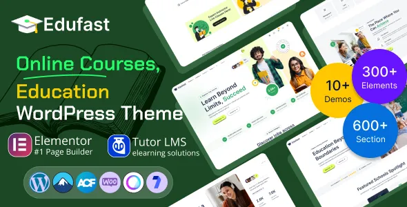 Edufast Education Online Course WordPress Theme