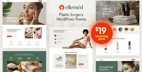 Ellemed Plastic Surgery Aesthetic Medicine WordPress Theme