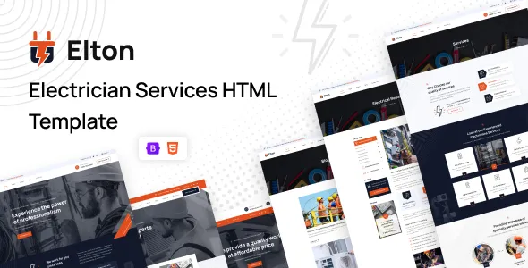 Elton Electrician Services WordPress Theme