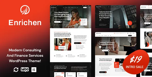 Enrichen Consulting And Finance Services WordPress Theme
