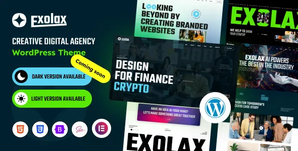Exolax Creative Digital Agency WordPress Theme