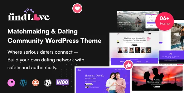 FindLove Ultimate Matchmaking Dating Community WordPress Theme