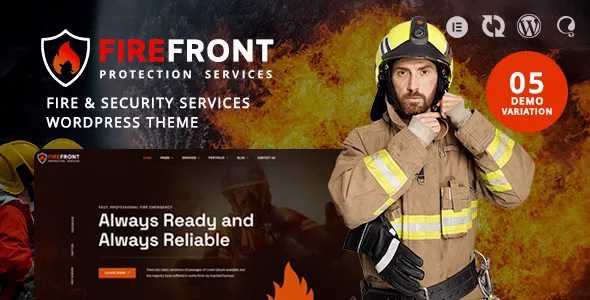 Firefront Fire Security Services WordPress Theme