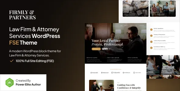 Firmly Lawyer & Attorney FSE WordPress Theme