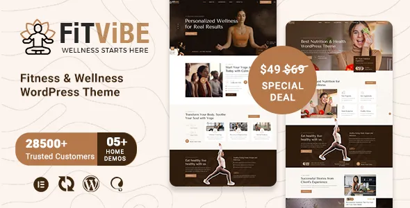 Fitvibe Fitness & Wellness WordPress Theme