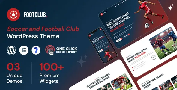 Footclub Soccer and Football Club WordPress Theme