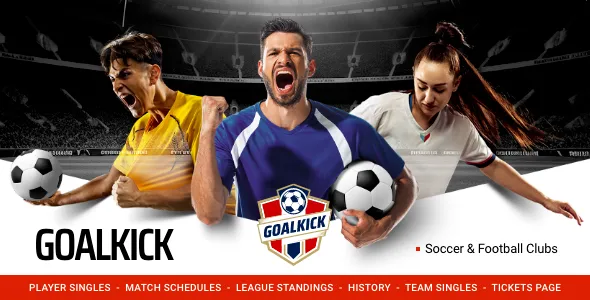 GoalKick - Soccer and Football Club WordPress Theme