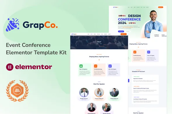 Grafco Event Conference Elementor Template Kit