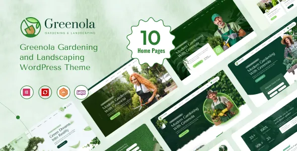Greenola Gardening Landscaping WordPress Theme