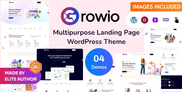 Growio Landing Page WordPress Theme