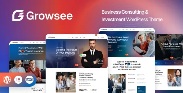 Growsee Business Consulting & Investment WordPress Theme
