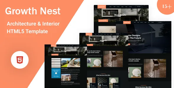 GrowthNest Architecture Interior HTML5 Template