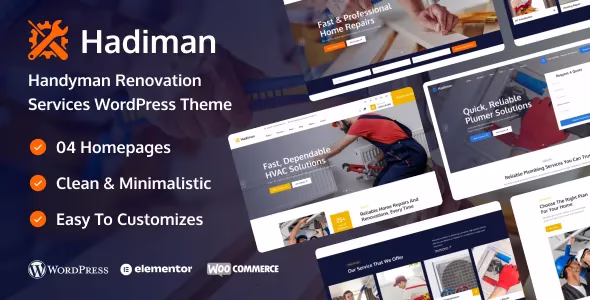 Hadiman Handyman Renovation Services WordPress Theme