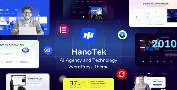 HanoTek AI Agency Technology WordPress Theme