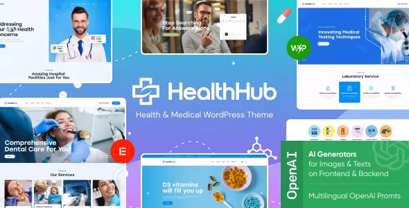 HealthHub Health Medical Doctor WordPress Theme