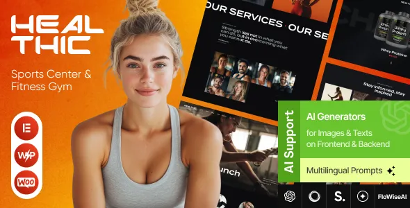Healthic Sports Center Fitness Gym WordPress Theme