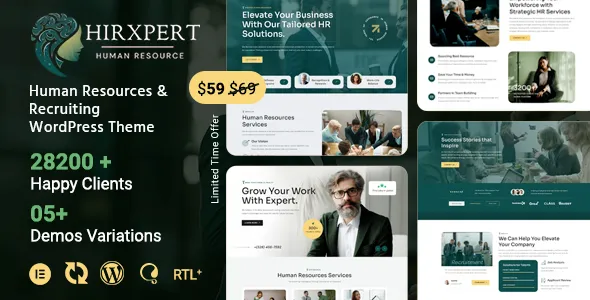 Hirxpert Human Resources Recruiting WordPress Theme