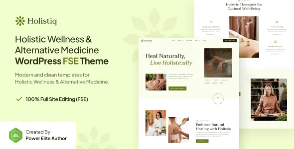 Holistiq Holistic Wellness Alternative Medicine FSE WordPress Theme