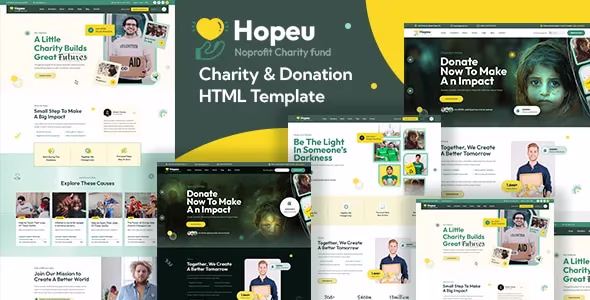 Hopeu Charity Donation HTML Template