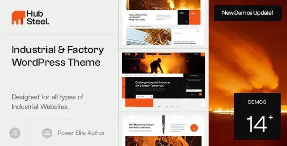 Hubsteel Industry Manufacturing Factory Theme