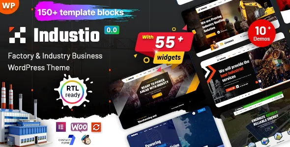 Industio Industry Factory WordPress Theme