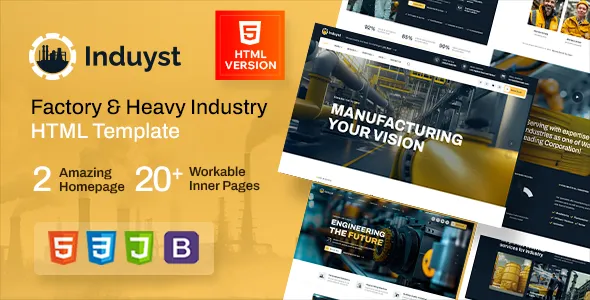 Induyst Factory & Heavy Industry HTML Template