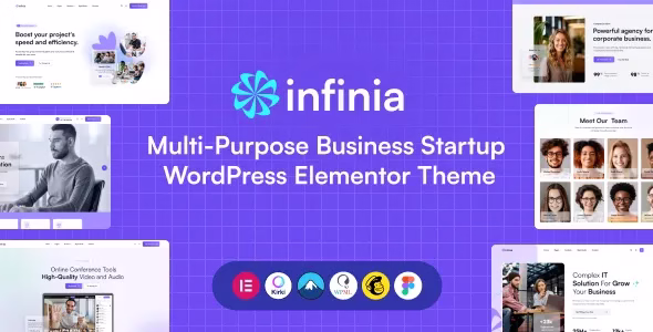 Infinia Multipurpose Business Startup WordPress Elementor Theme