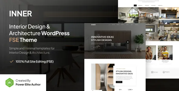 Inner Interior Design Architecture FSE WordPress Theme