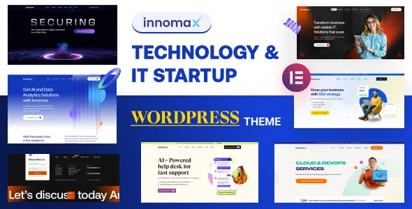 Innomax Technology IT Startup WordPress Theme
