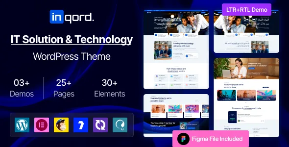 Inqord IT Solutions & Technology Services WordPress Theme