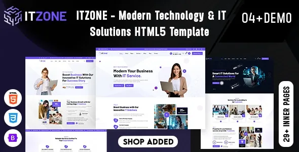 Itzone Modern Technology & IT Solutions HTML5 Template