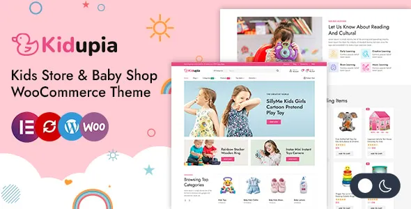 Kidupia Kids Fashion Toy Store WordPress WooCommerce Theme