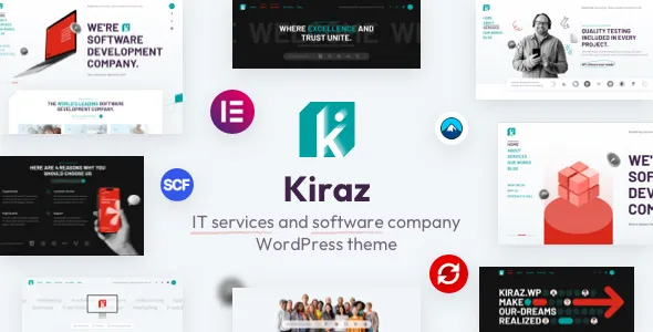 Kiraz IT services and software WordPress theme