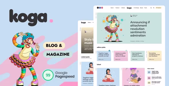 Koga Blog Magazine WordPress Theme
