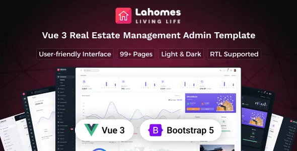 Lahomes Flask Real Estate Management Admin Dashboard Template