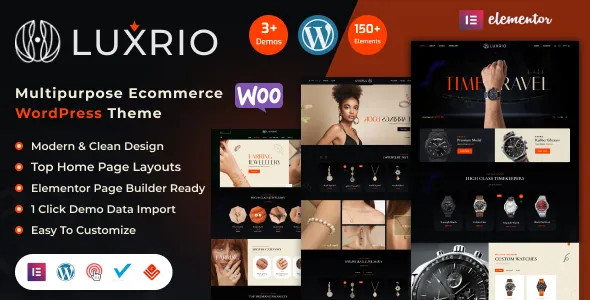Luxrio eCommerce Jewellery Fashion WordPress Theme
