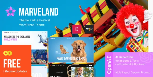 Marveland Theme Park Festival WordPress Theme