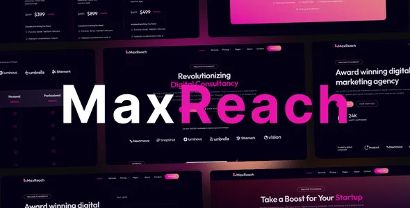 MaxReach SEO Digital Agency WordPress Theme