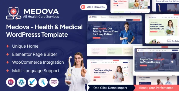 Medova Health & Medical WordPress Theme