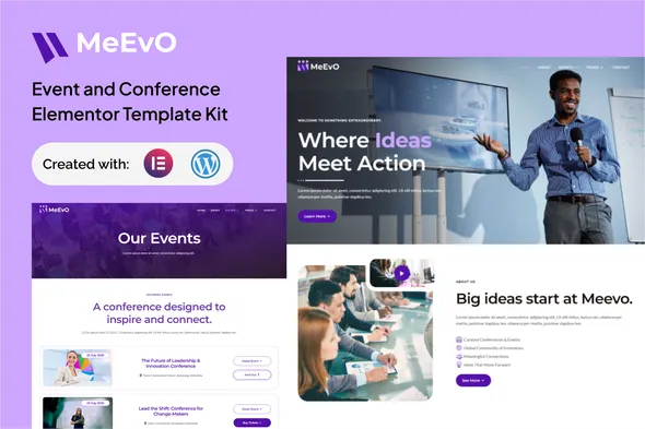 Meevo Event and Conference Elementor Kit