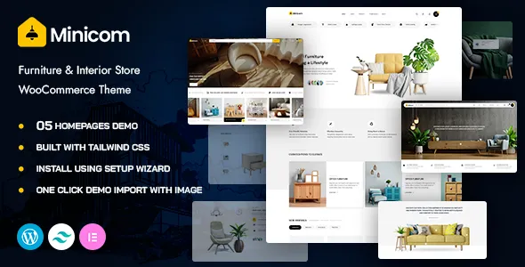 Minicom Furniture & Interior Store WooCommerce WordPress Theme