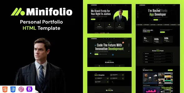 Minifolio Personal Portfolio HTML Template