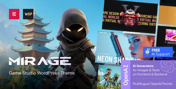 Mirage Game Studio WordPress Theme