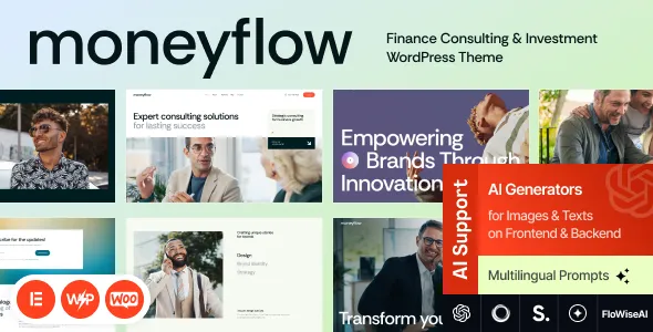 MoneyFlow Finance Consulting & Investment WordPress Theme