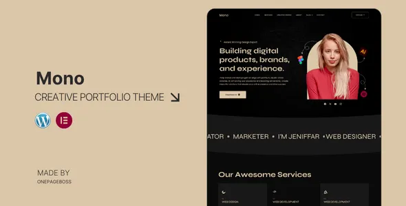Monos Creative Portfolio Theme