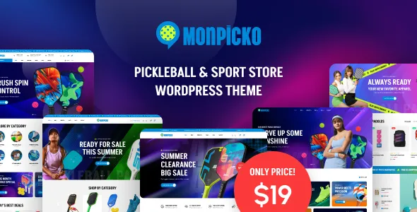 Monpicko Pickleball Sport Store WordPress Theme