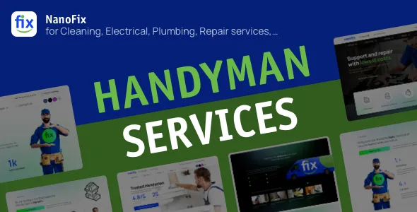 NanoFix Handyman services WordPress theme
