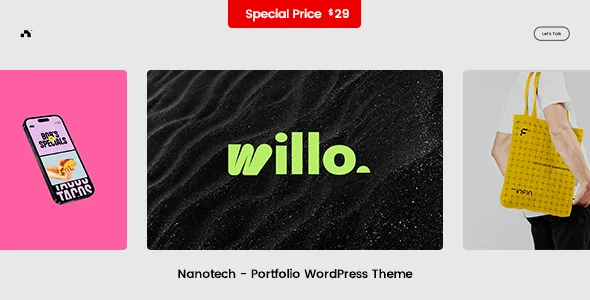 Nanotech Creative Portfolio WordPress Theme