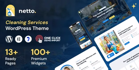 Netto Cleaning Company WordPress Theme